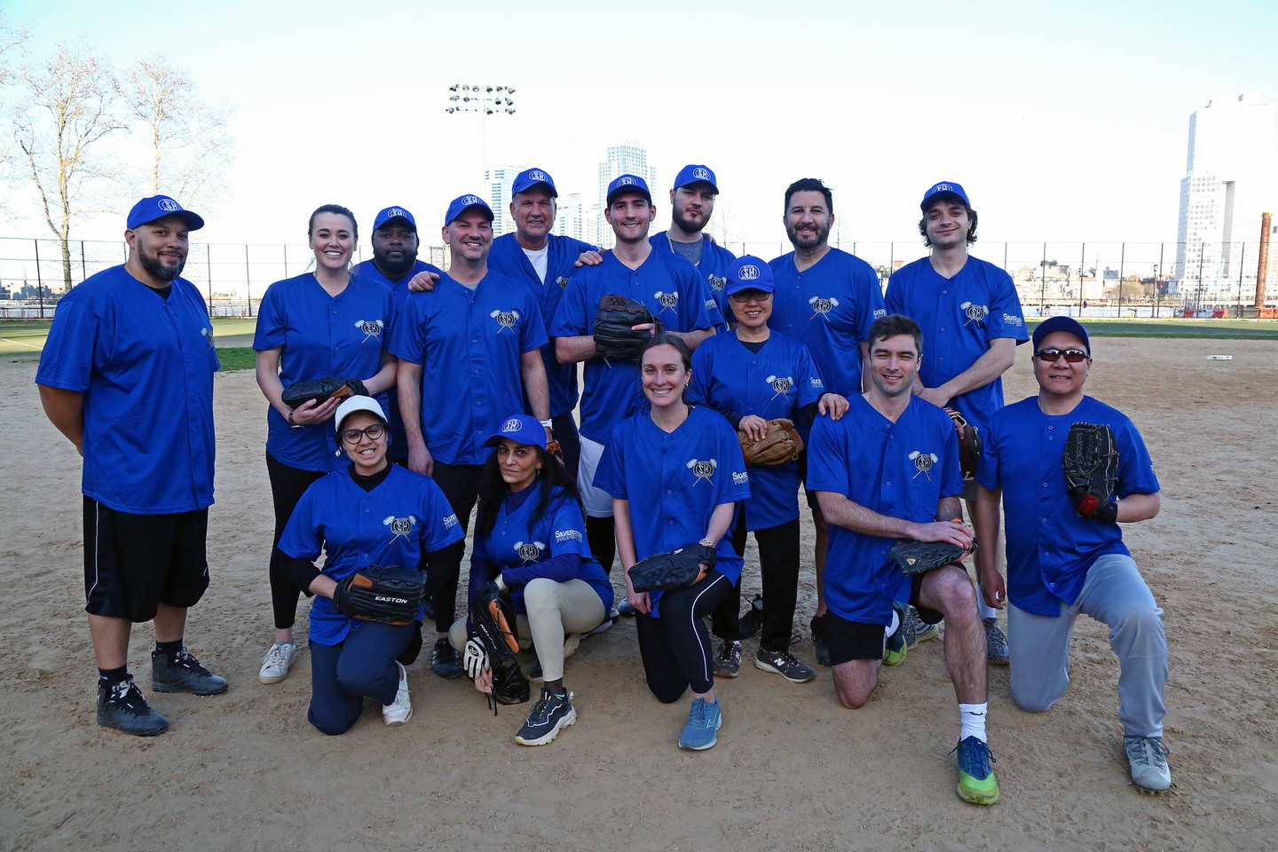 The Silver Hammers softball team ready to play ball